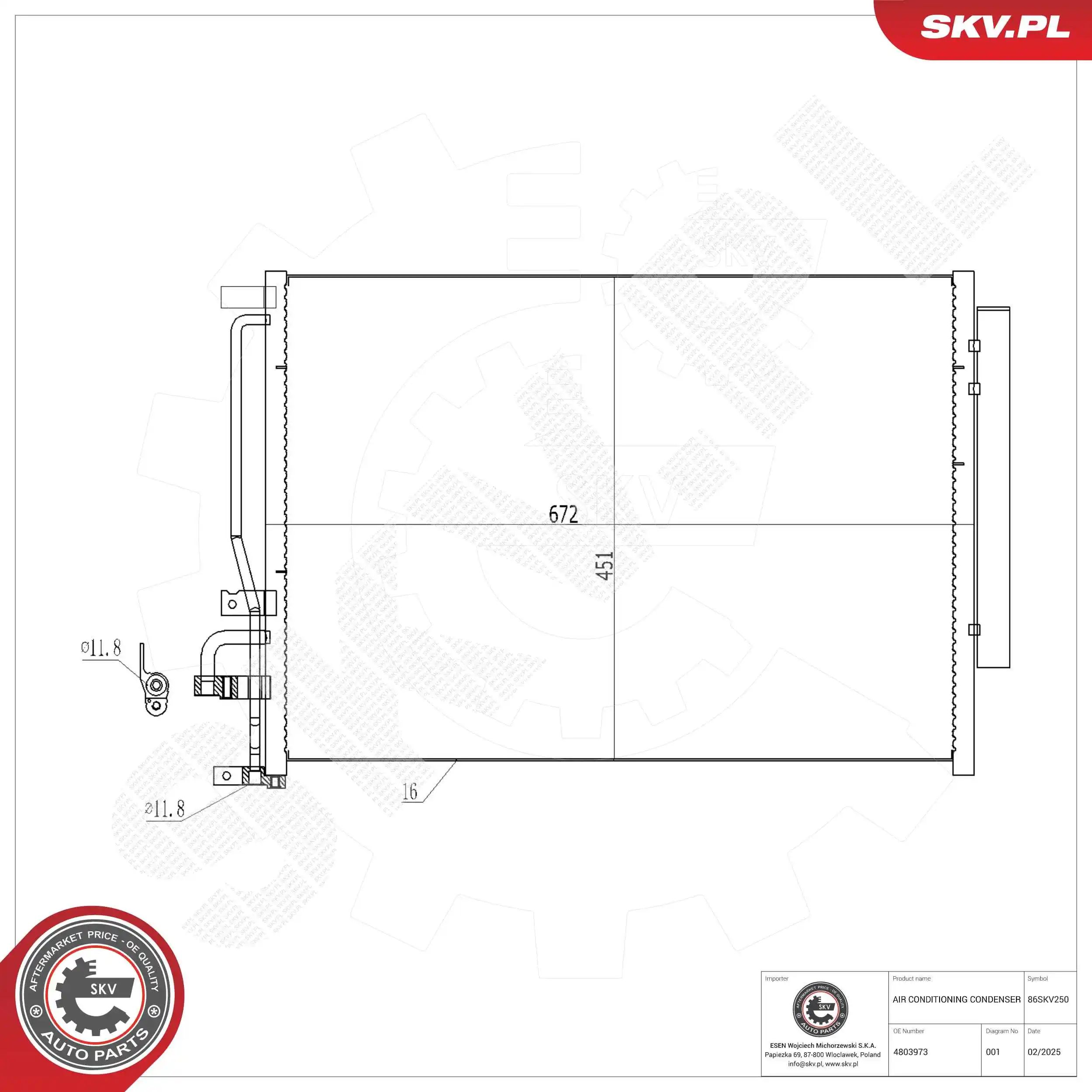 Condenser, air conditioning
